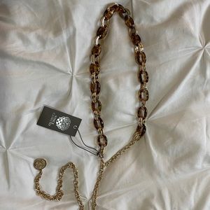Vince Camuto Tortoise Shell Chain Belt